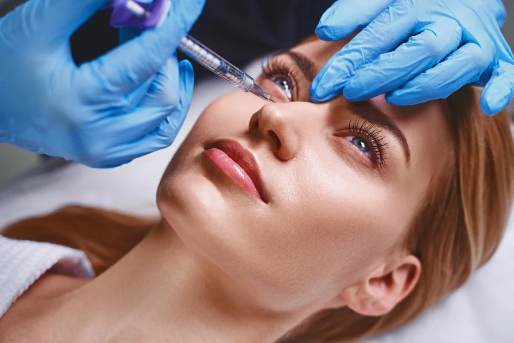 Women Patient receiving Botox® injections for wrinkle reduction | Functional wellness in DeLand, FL | Serenity Wellness & Family Practice